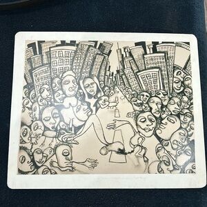 Artwork - 1987 - Astor Place - gently used  - photo drawing on cardboard